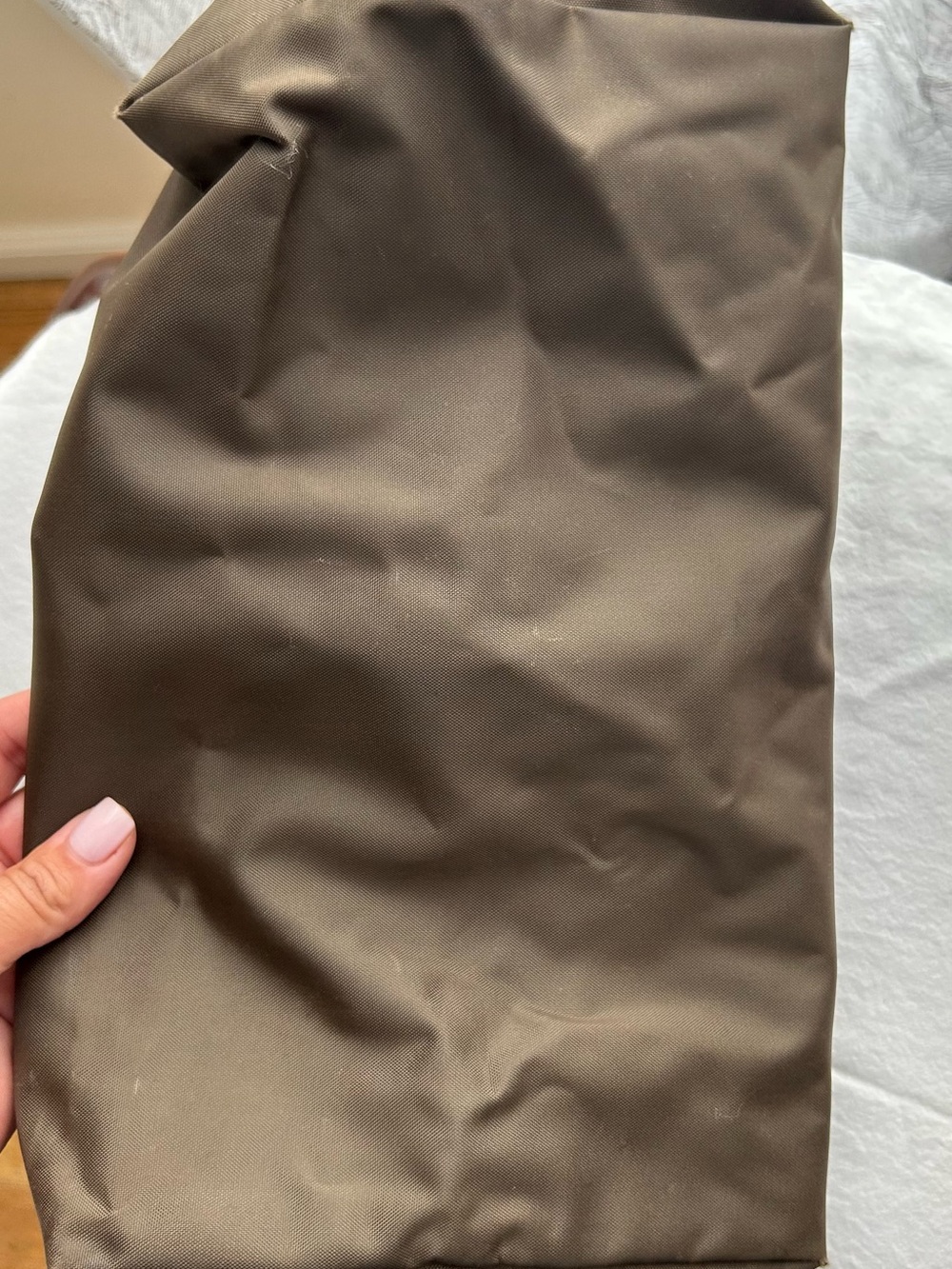Longchamp Brown Flap Black Tote - Picture 4 of 5